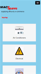 Mobile Screenshot of macspares.co.za